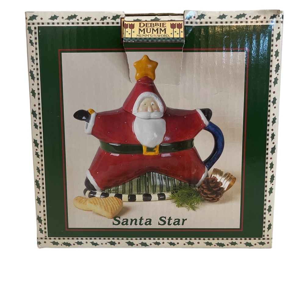Sakura Debbie Mumm Santa Teapot